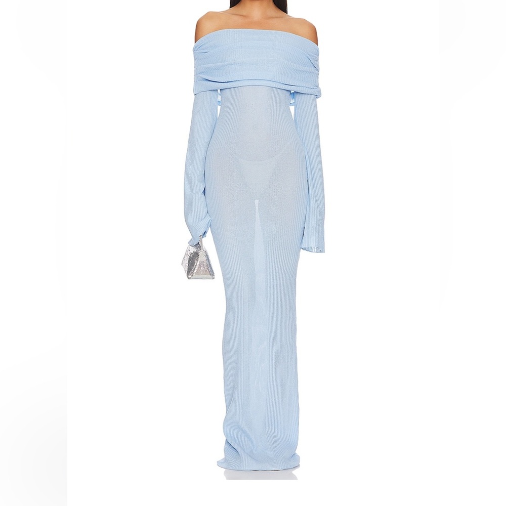 SER.O.YA Galleria Maxi Dress in Powder Blue